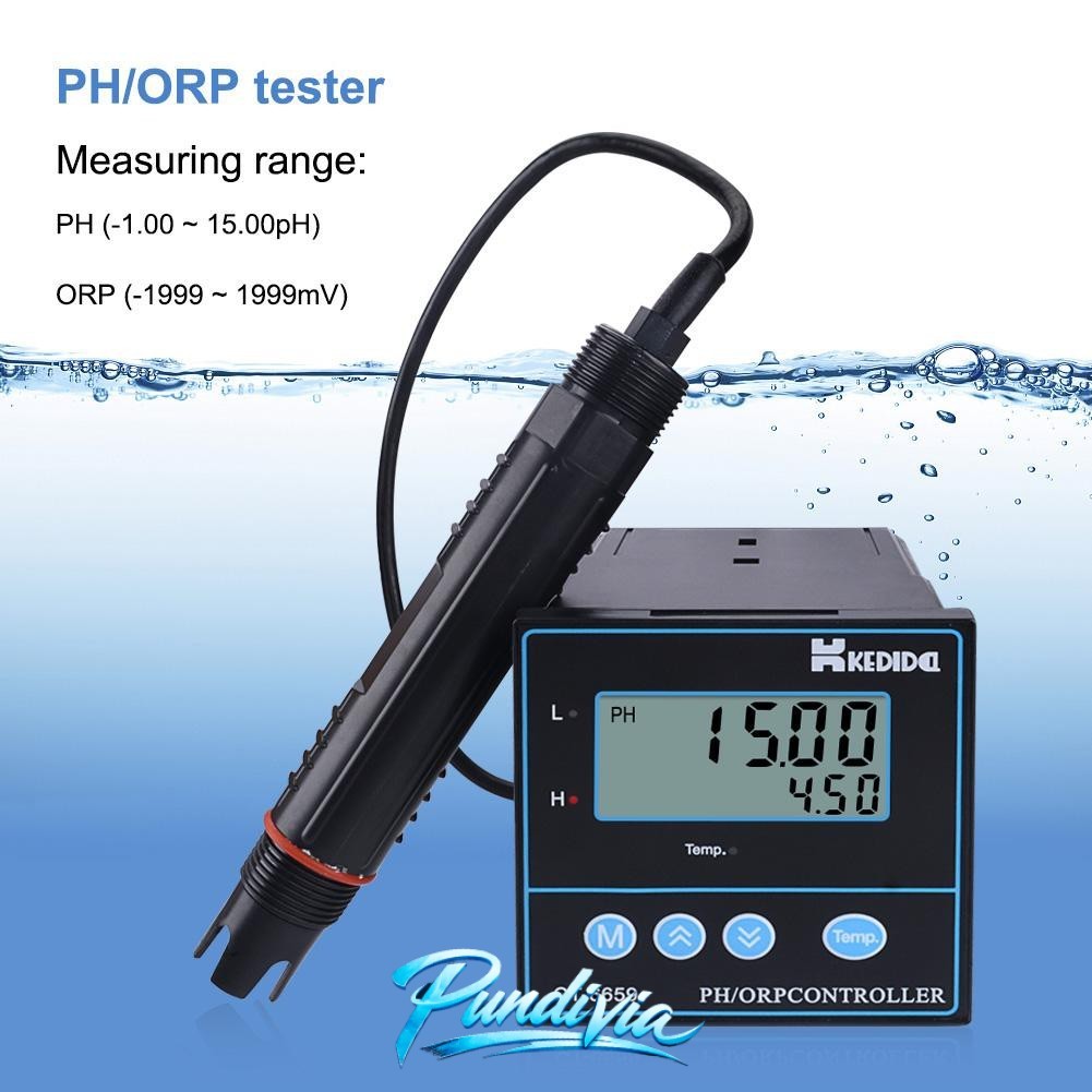 Kedida CT6659 PH ORP Controller Meter Water Kontroler Tester CT-6659 CT 6659 Controler Hydroponic
