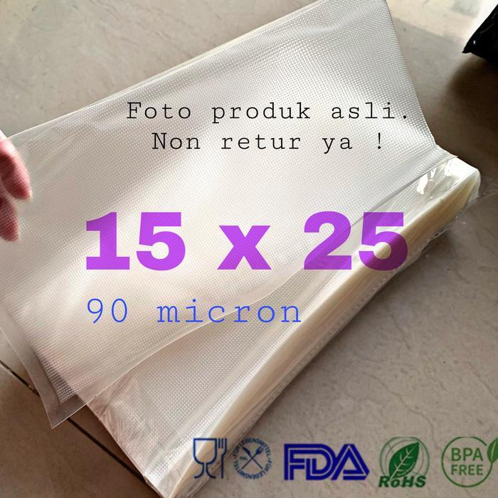 Plastik Vacuum Sealer Emboss (15x25) / Plastik Vakum / Vakum Sealer