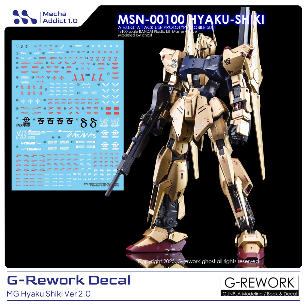 Water Slide Decal MG Hyaku Shiki Ver 2.0 by G-rework