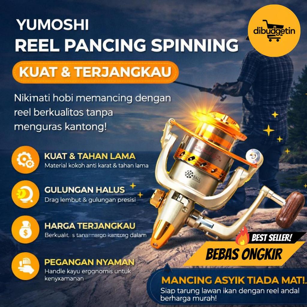 Reel Pancing Spinning Fishing Reel 4.1:1 9000 - YUMOSHI REELSKING EF9000