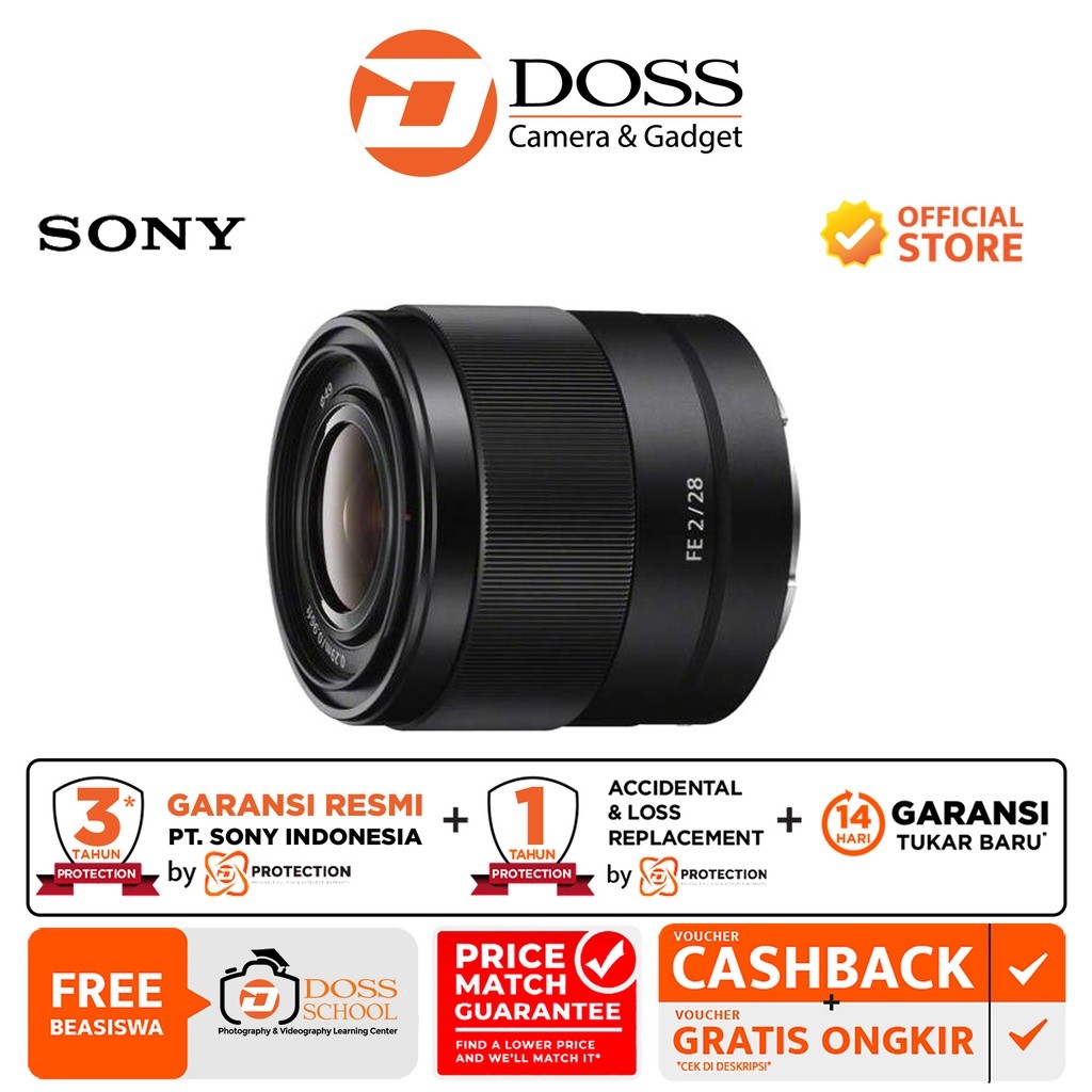 Sony FE 28mm f/2.0 / Lensa Sony 28mm