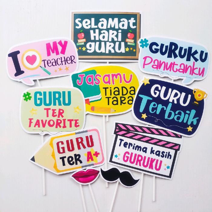 PROPS HARI GURU DAN TEACHER DAY FUN PROPS PHOTOBOOTH - HARI GURU Terlaris