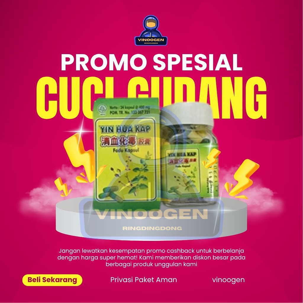 Obat Gatal, Jerawat, Bersih Darah Yin Hua Kap - Vinoogen