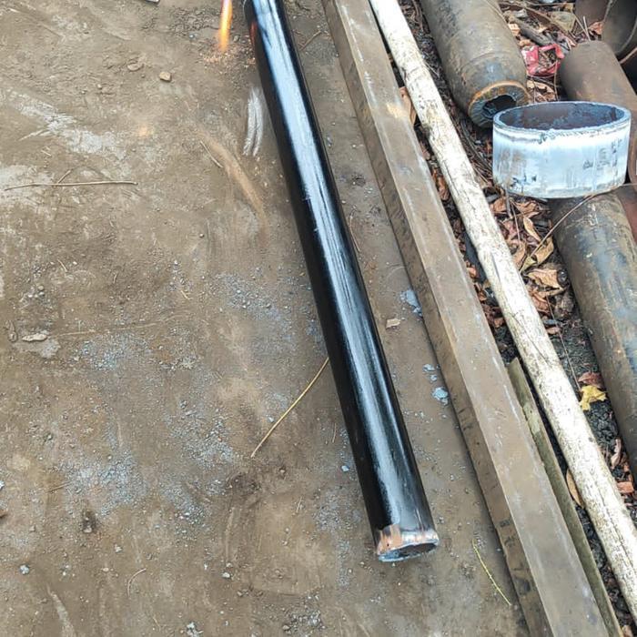 pipa besi 2 1/2 inchi sch 80 panjang 65cm