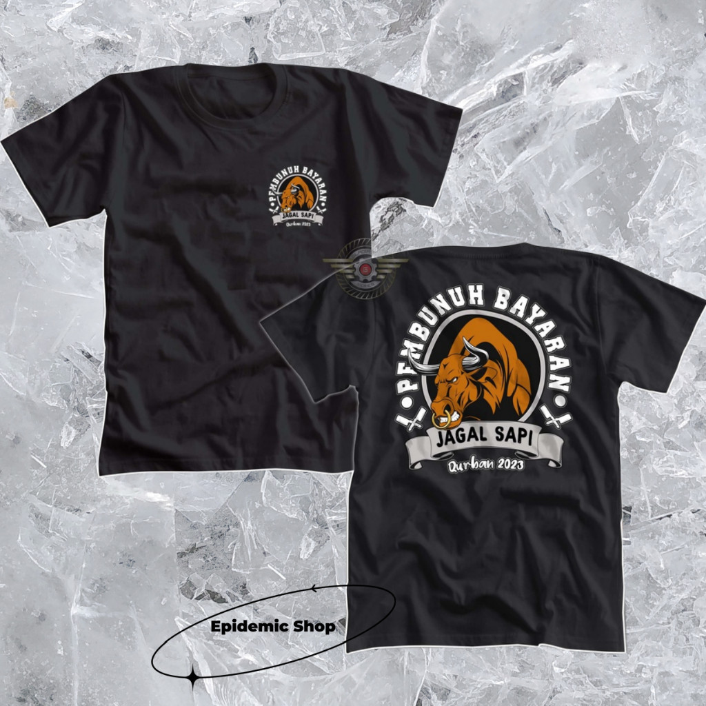 KAOS JAGAL SAPI PEMBUNUH BAYARAN | Baju Panitia Qurban Kurban Idhul Adha 2023 - A1727 T-shirt S-2XL 