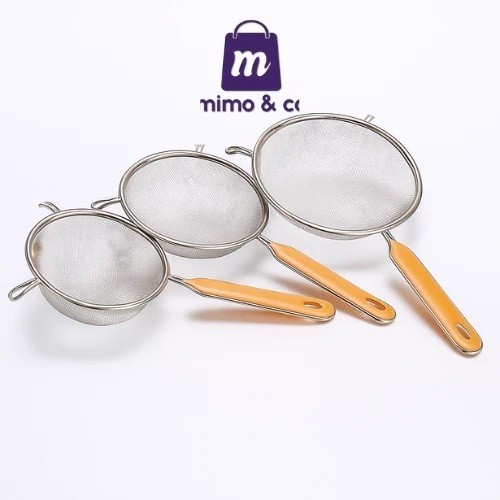 Saringan Jeruk Kuping - Serokan - Ayakan Santan - Tepung - Jus - Tebal 16 - 18 - 20 Cm Stainless Ste