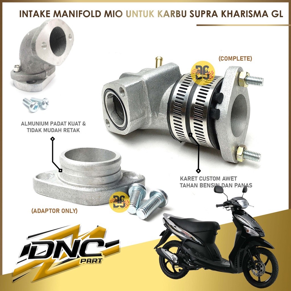 INTAKE MANIFOLD MANIFUL MIO UNTUK KARBU SUPRA KHARISMA GL DNC PART