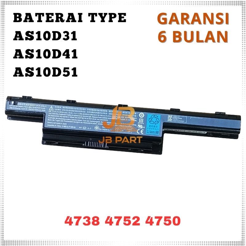 Baterai Laptop Acer Aspire 4739 4739Z 4738 4738G 4738Z Series -JBPART