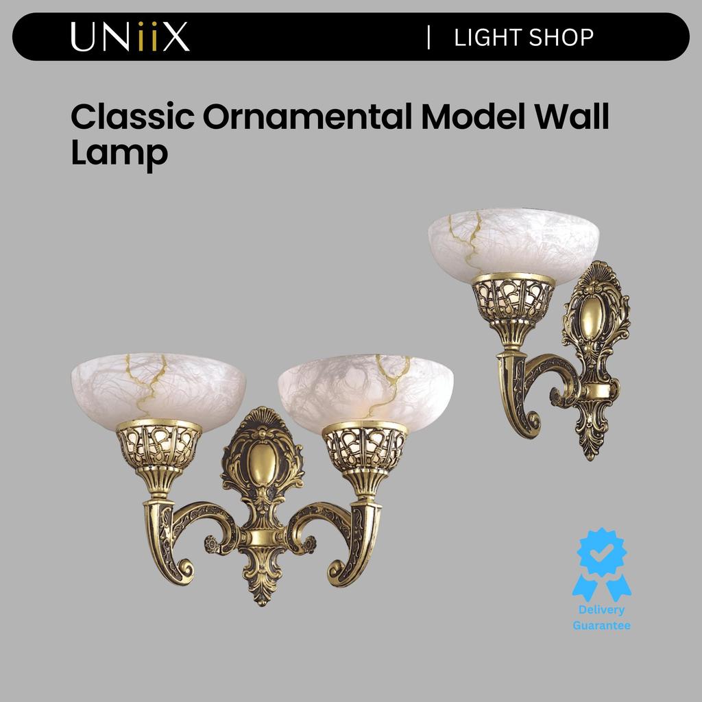 UNiiX - LD8084 | Lampu Dinding Klasik Untuk Ruang Tamu Lampu Dinding Klasik Motif Ukiran Lampu Dindi