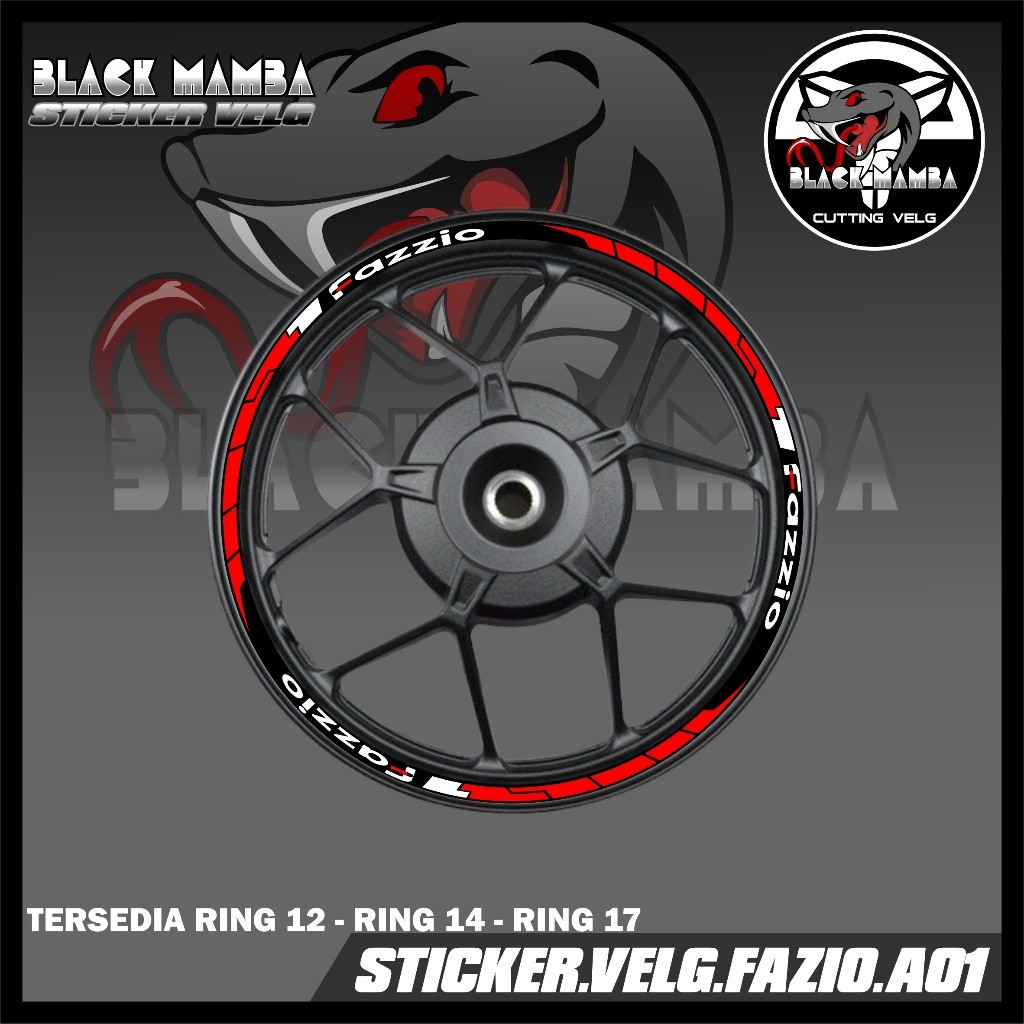 Sticker Velg Fazzio- Stiker Lis List Variasi Ban/velg Yamaha Fazzio