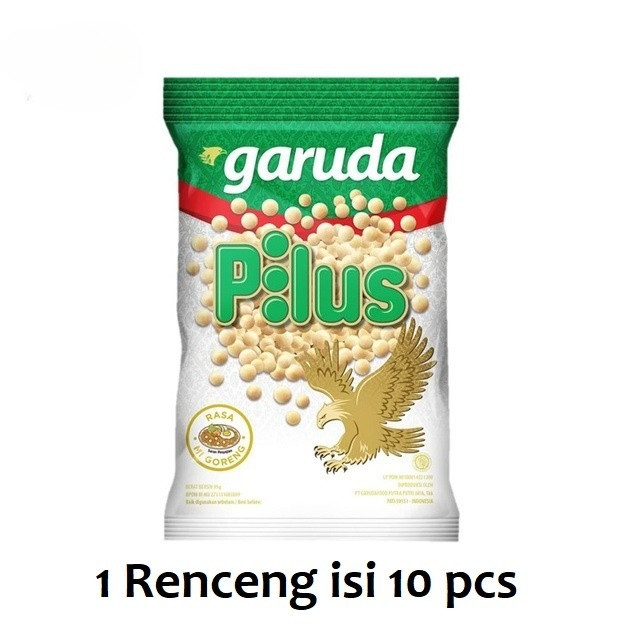 Garuda Pilus Mie Goreng 1 Renceng (Isi 10 Sachet) - Camilan Kriuk Gurih