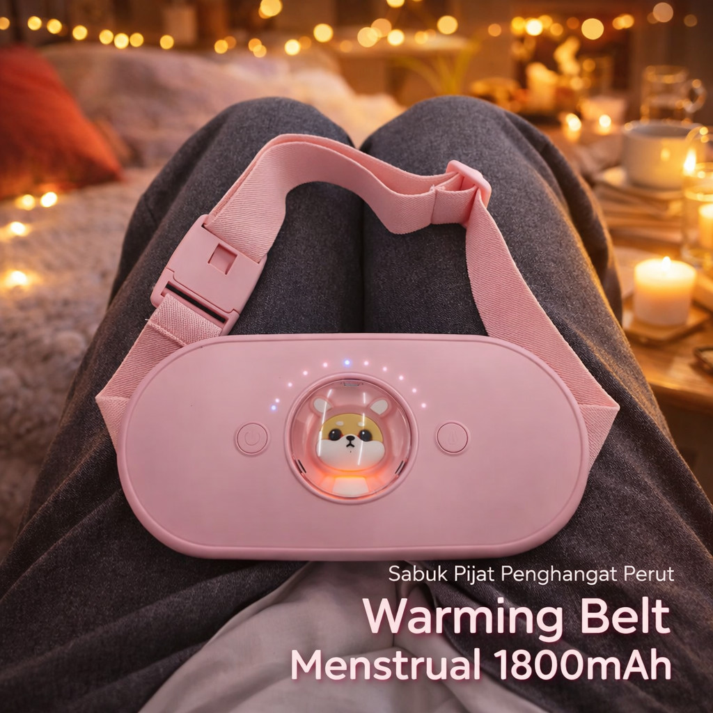 Sabuk Pijat Penghangat Perut  Redakan Nyeri 1800mAh - S-N2