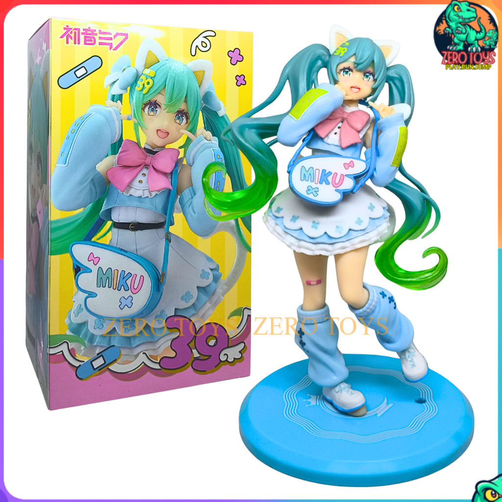 Action Figure Hatsune Miku Bitter Patissier Cat Ears Ver Figure Anime Koleksi