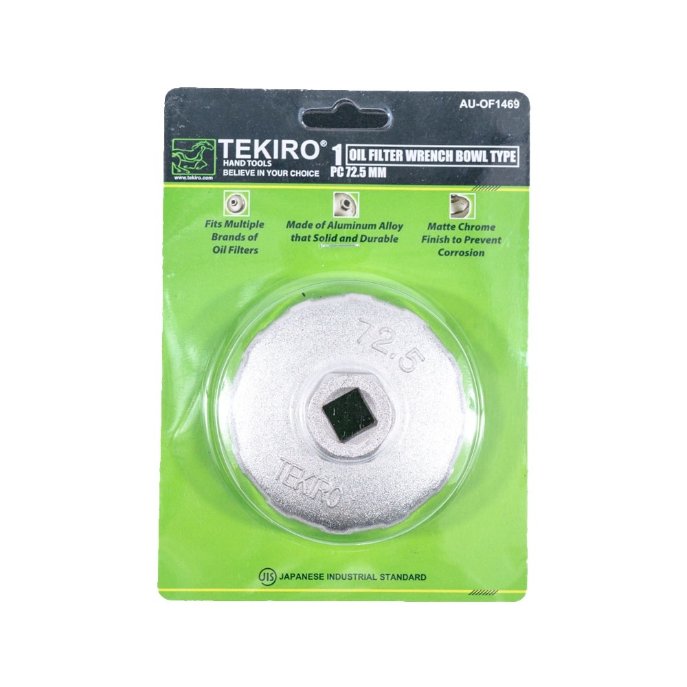 TEKIRO Kunci Oli Filter Mangkok 72,5mm KUNCI OIL FILTER BOWL TYPE 72.5 MM / KUNCI OLI FILTER MANGKOK