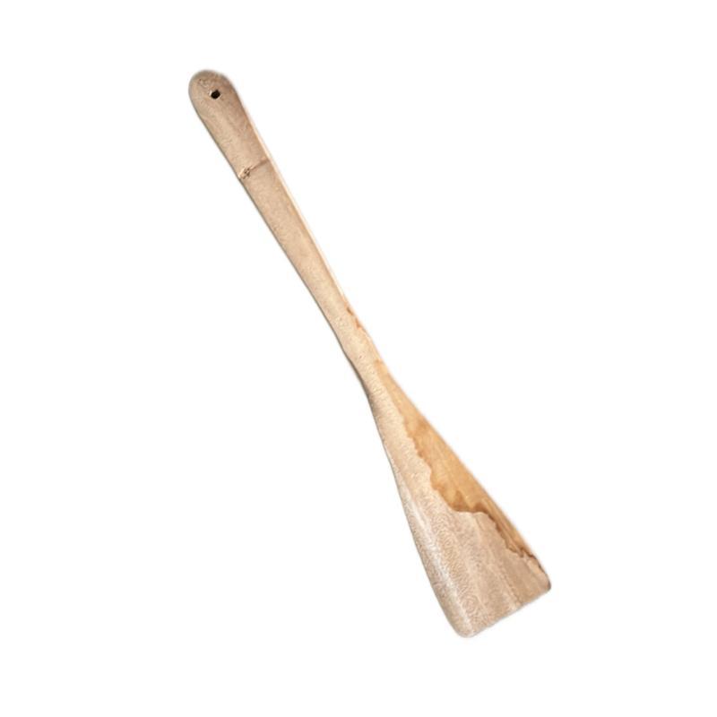 Sutil Kayu Mini 35cm Spatula Solet Kayu Panjang Sutil Bikang Apem Serbaguna Sotil Kayu Tradisional A