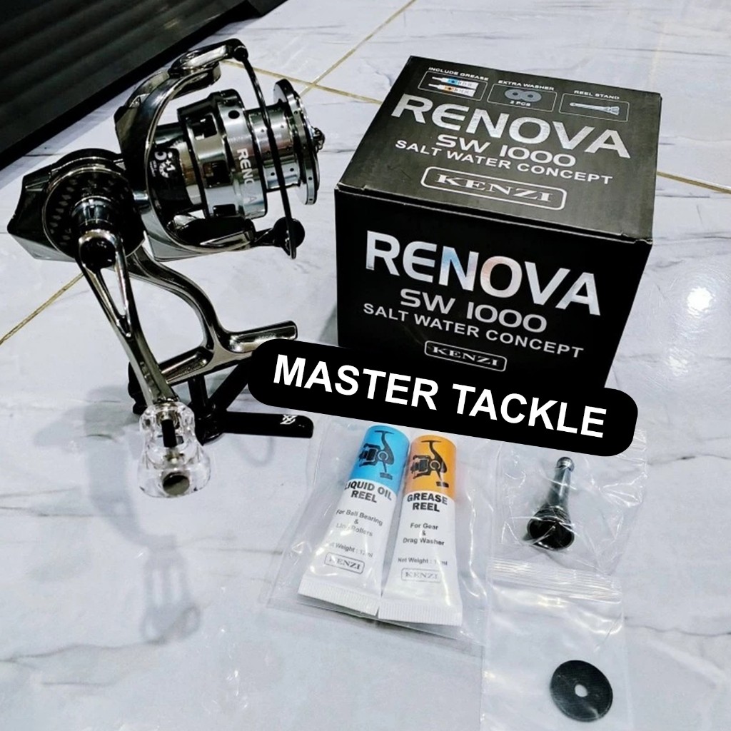 REEL KENZI RENOVA SW 1000 Carbon Rotor Duralium 7075 CNC Spool Ultralight Saltwater Reel