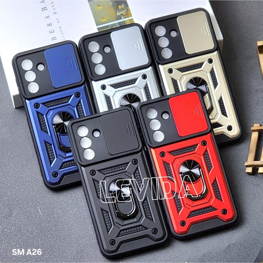 TRANSFORMER Samsung A26 Samsung A36 Samsung A56 Case Robot Slide Kamera Protect + Ringstand Samsung 