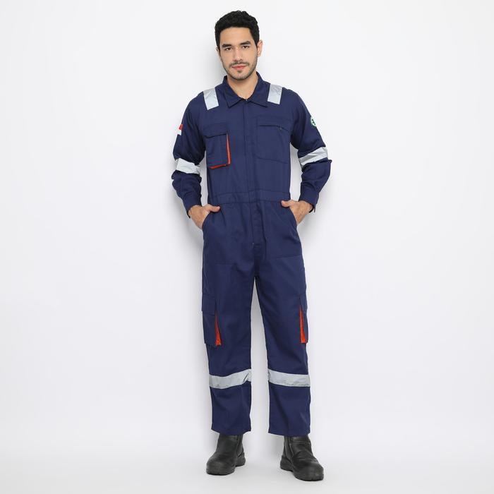 ARJA SAFETY [ FREE LOGO K3 & BENDERA ] Wearpack Safety Premium Coverall Terusan American Drill Baju 