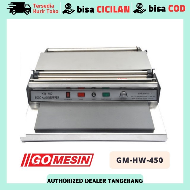 Mesin Wrapping Plastik Makanan Mesin Wrapping Buah Gomesin HW-450