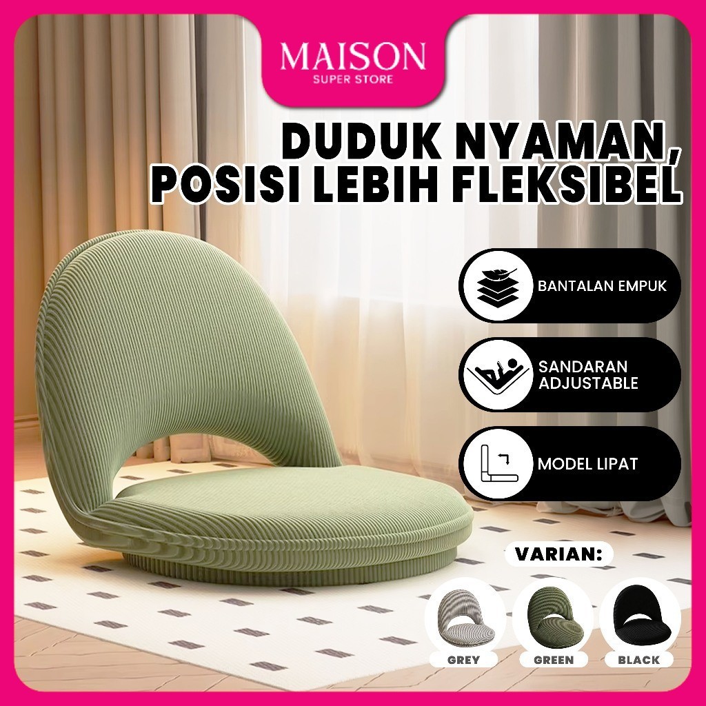Goto [COD] Nesta Kursi Lipat Santai Depan TV Sandaran Sofa Lesehan Empuk Portable Nyaman