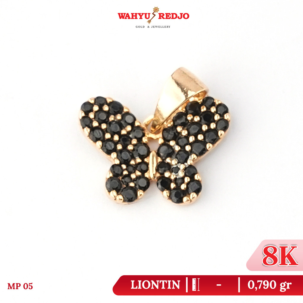 Liontin Emas 8K Kupu Hitam Wahyu Redjo LT-8K-31873783 Non Pameran