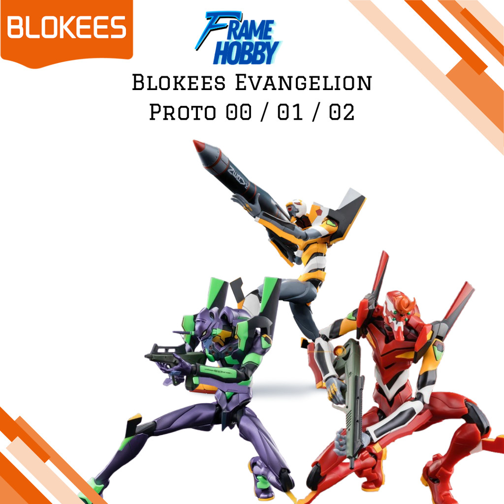 BLOKEES EVANGELION PROTO TYPE 00 EVA 01 / 02 Action Figure Mecha Model Kit Toys