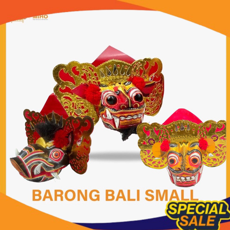 Topeng Barong- Tapel Barong - Barong Bali - Miniature Barong - Kerajinan Bali - Topeng Kayu - Tapel 