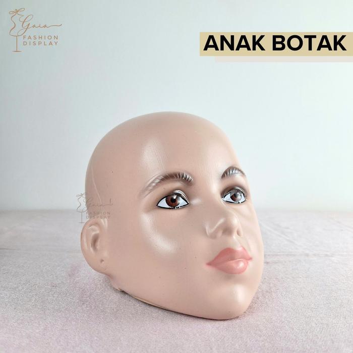 Patung Manekin Kepala Full Body Kepala Manekin Saja Cowok Cewek Dewasa dan Anak (BH) - ANAK BOTAK