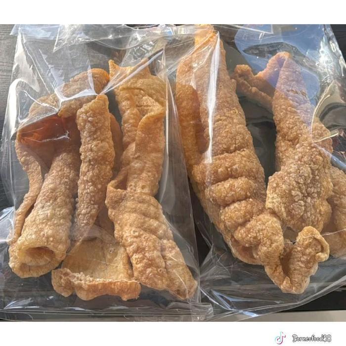 Bakphue / Cu phi / Kerupuk Kulit Babi Untuk Kwecap dan Masakan Lainnya / Kerupuk Kulit B2 / Bak Phue