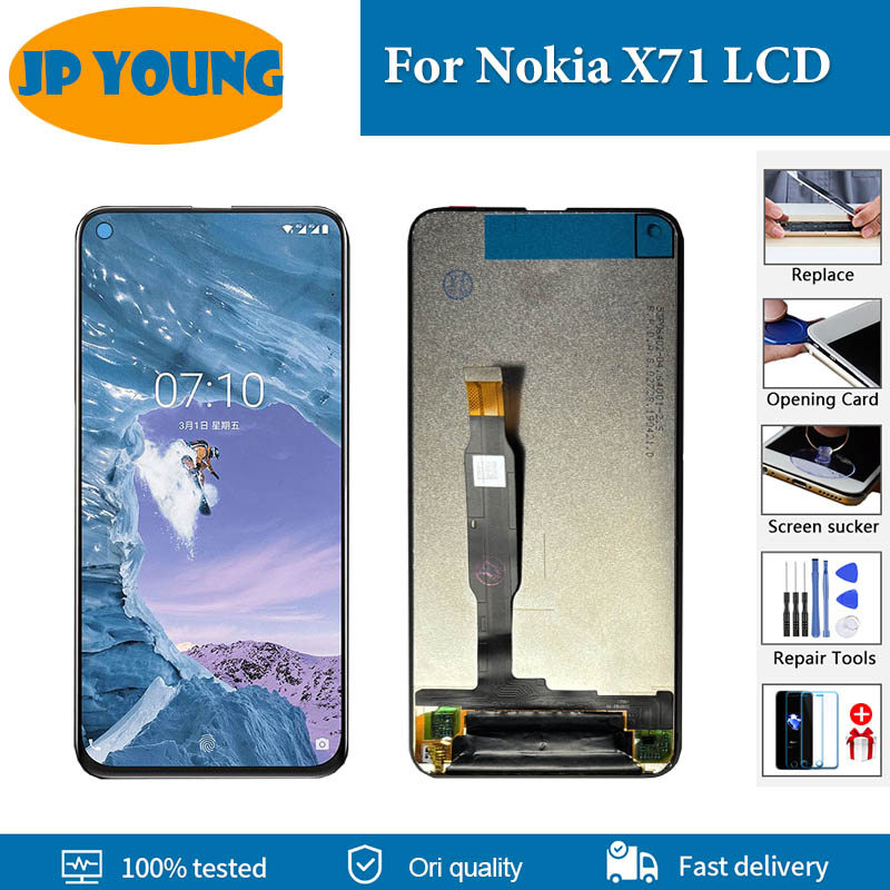 6.39" Original LCD For Nokia X71 LCD splay TA-1167, TA-1172 Tou Screen gitizer Assembly For Nokia 8.