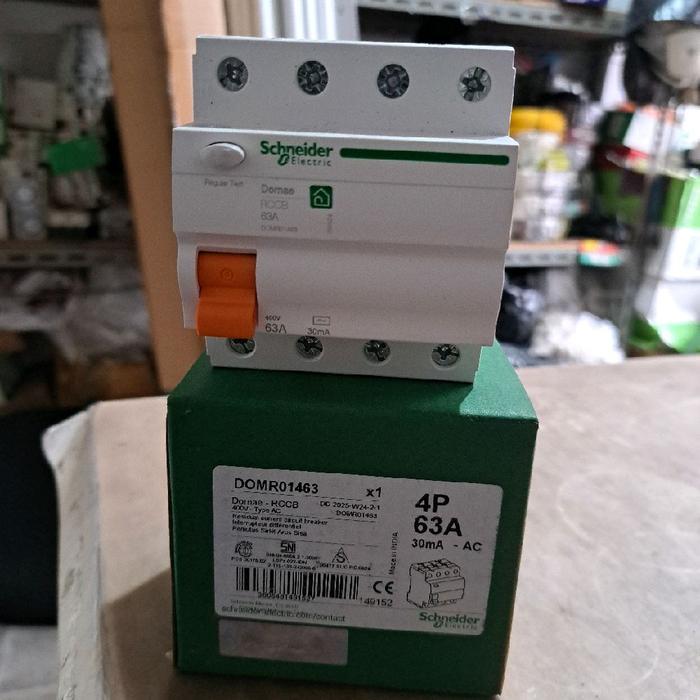 elcb 4p 63a 30ma schneider