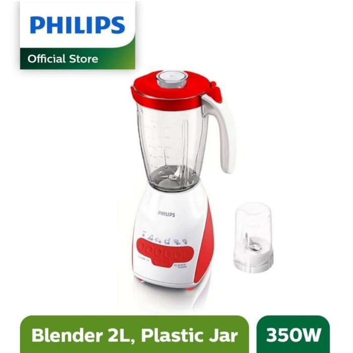 BLENDER PHILIPS PLASTIK HR2115/ PHILIPS BLENDER PLASTIK HR 2115 - Merah