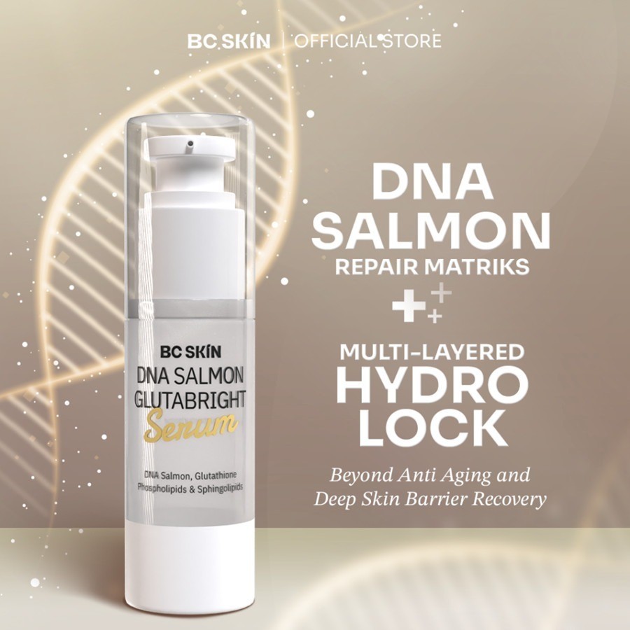 (ORIGINAL) BC Skin DNA Salmon Serum Glutabright Serum Wajah Anti Aging Mencerahkan & Melembapkan Kul