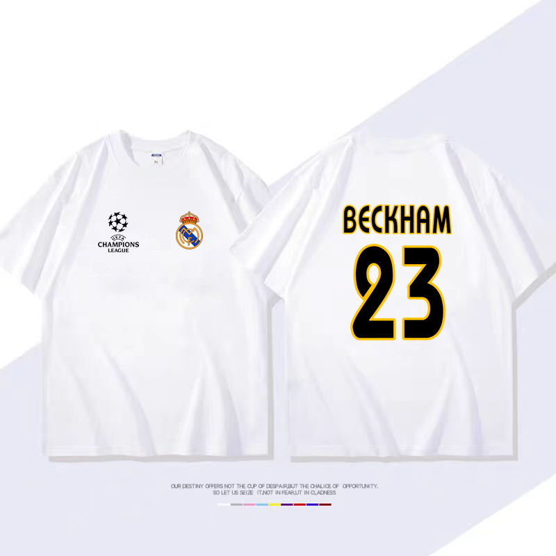 Kaos Real Madrid David Beckham 23 Jersey Retro Baju Bola UCL Distro Keren Adem Tersedia juga varian 