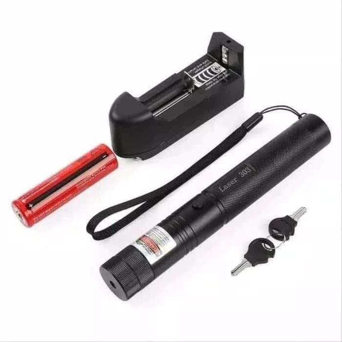 Pointer Presentasi Laser Hijau Cas USB Rechargeable / Laser Cas USB 803 Green Laser - Laser - Batera