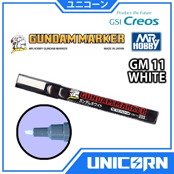 Gundam Marker White GM11 Marker Gundam Model Kit Mr Hobby