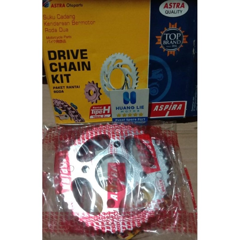 gear set / gigi tarik komplit hond mega pro new mono/ verza aspira