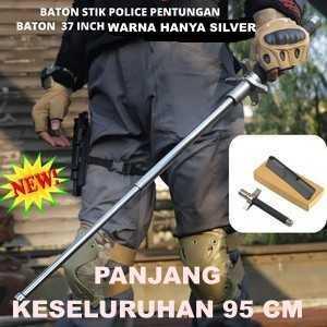 seleraseru16 BATON STIK POLICE SWORD TITANIUM HITAM TONGKAT PENTUNGAN SECURITY TERLARIS