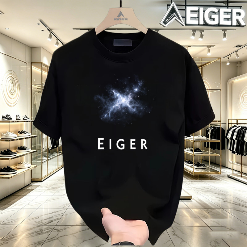 100% Original -Kaos Eiger Pria Katun 100% – T-Shirt Original Adem Nyaman