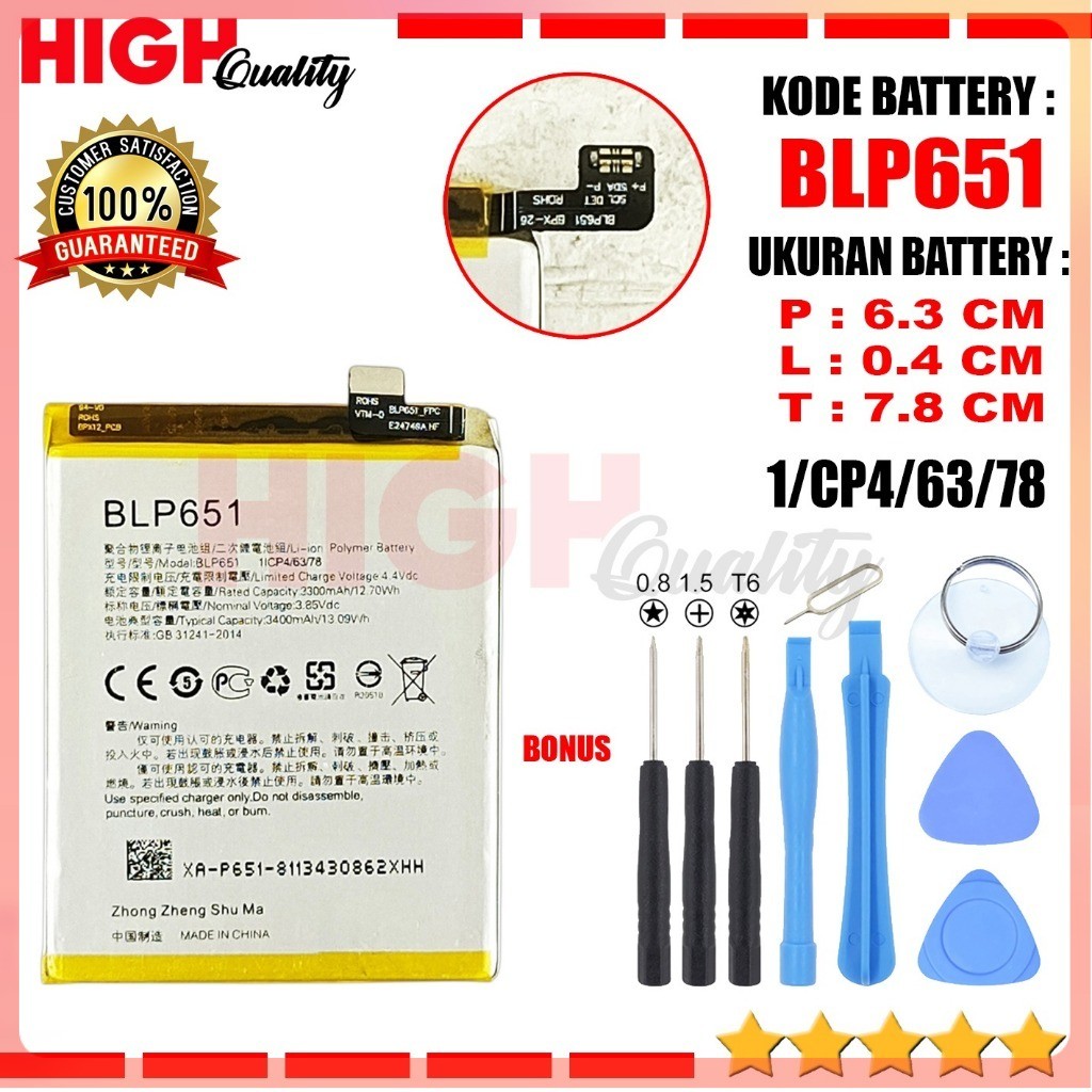 Ori Baterai Oppo R15 Pro CPH1831 / R15Pro PAAM00 Battery BLP651 Batre High Quality