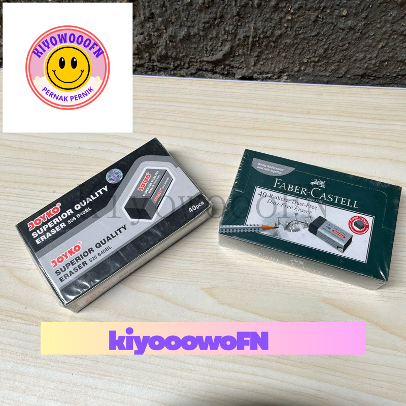 Penghapus Pensil Kualitas Bagus merk Joyko dan Faber Castel