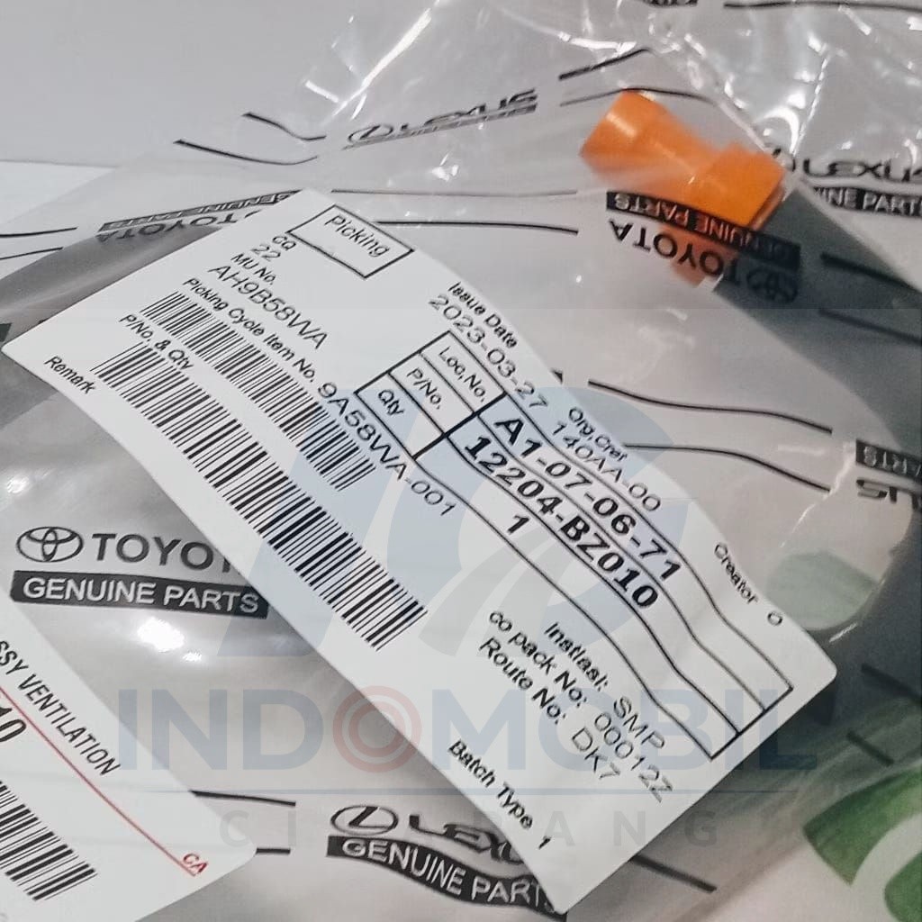 Selang Valve PCV+Valve PCV Original Toyota Avanza Xenia Rush Terios