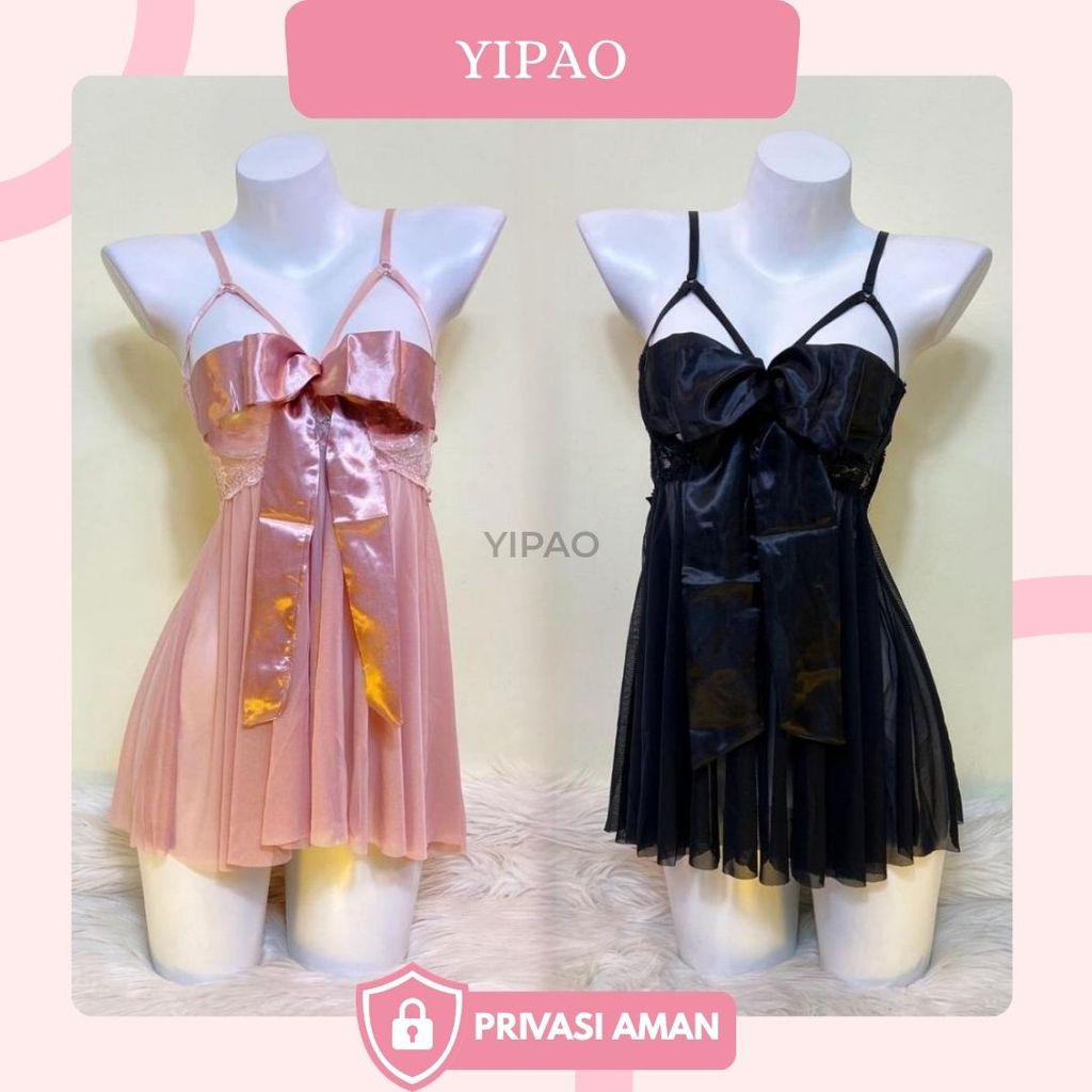 Yipao 938 Daster Piyama Nilon Malam Wanita Dewasa Baju Dinas Baju Tidur Dress Seserahan