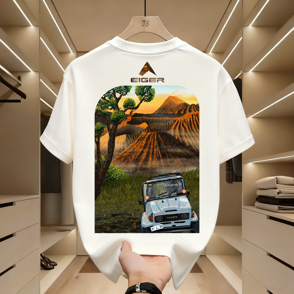 T-shirt Kaos EIGER Pria Kaos Outdoor Gaya Santai & Fungsional EIGER X-KENALI NEGERI SS T-SHIRT RX Ka