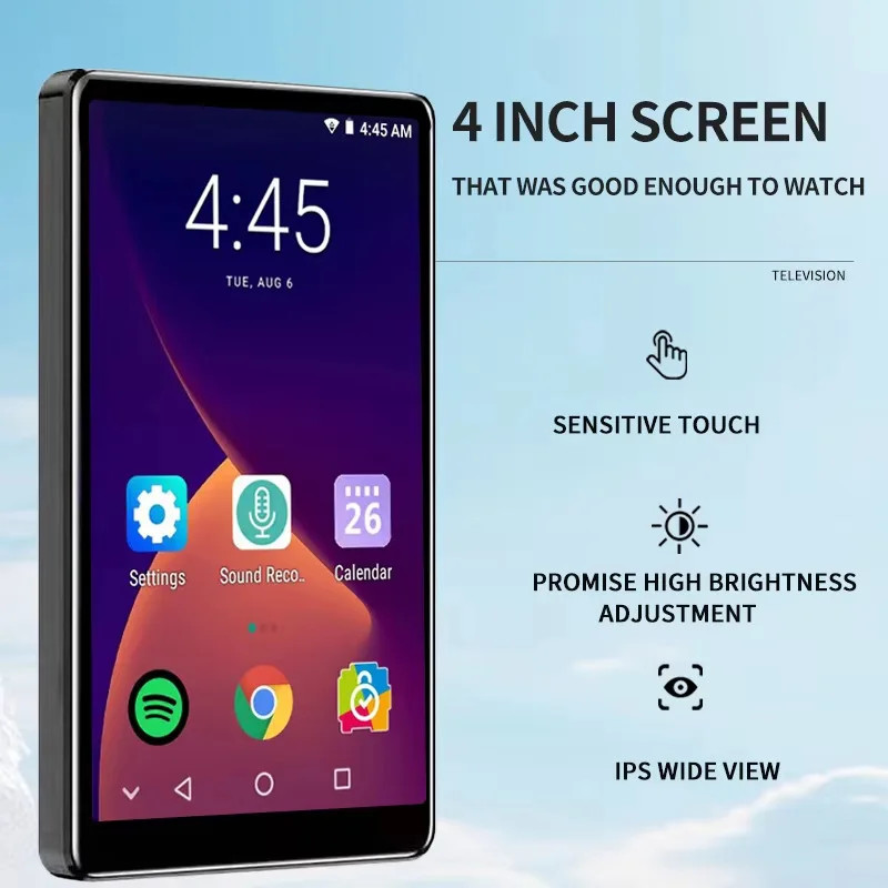 MP3 Player Android HiFi Pemutar Musik Digital Bagus Bahan Zinc Alloy Tebal Audio Lossless FLAC Estet