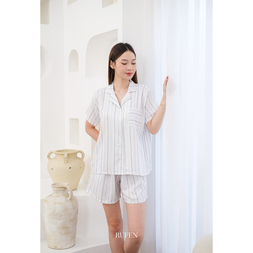 RUFEN / Setelan Baju Tidur Wanita Dewasa Bahan Rayon - Claire