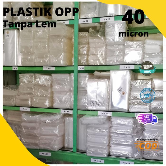 1 Kg gr Plastik Aksesoris Plastik Opp Kaca Tebal Bening Tanpa Lem Tebal 40  Micron Untuk Kemasan Aks