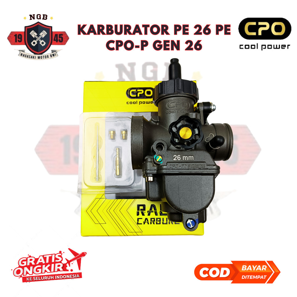 Karburator Racing Original CPO PE 24 / 26 / 28 / 30 - Karbu PE Resing Gen Motor Universal