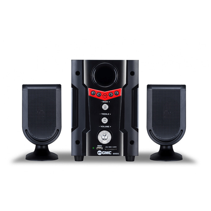 Speaker Aktif Multimedia Bluetooth Super Woofer Salon Aktif Speaker KOMPUTER PC PS DVD GMC 888 D2 BT
