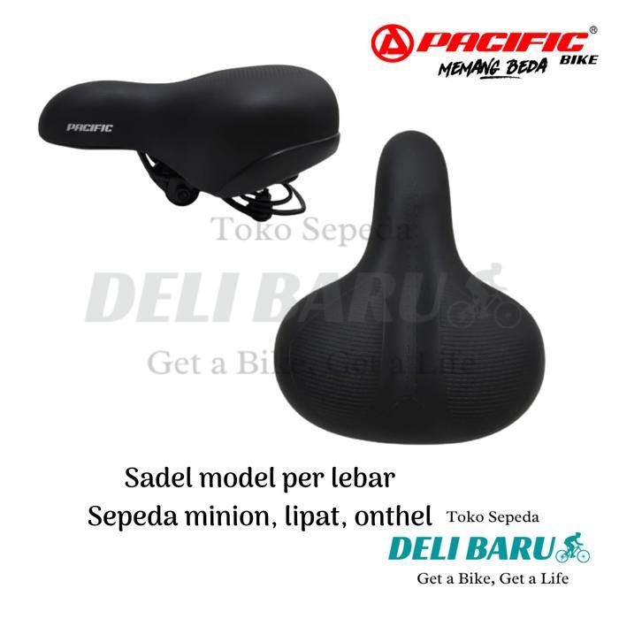 Pacific Sadel per LEBAR jok sepeda mini MTB lipat onthel - Sadel per pcf lebar